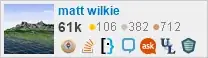 profile for matt wilkie on Stack Exchange, a network of free, community-driven Q&A sites