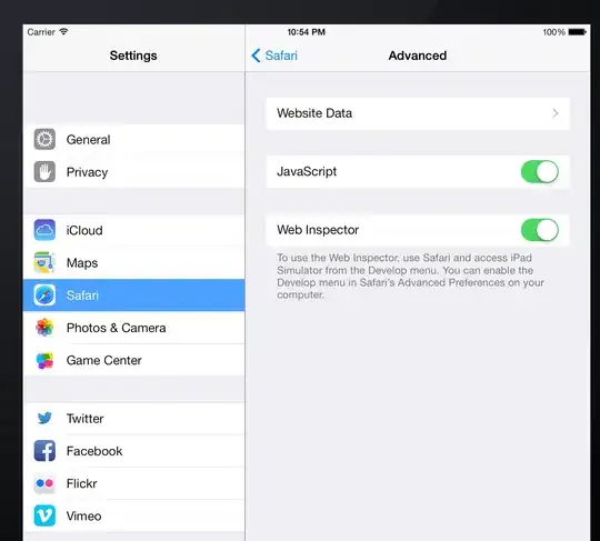 iOS simulator safari debugger