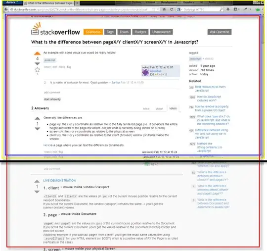 screen snapshot with extended page illustration