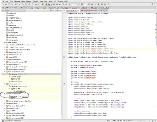 Classes missing and not classes listed in the library section