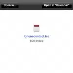 Calendar appointment downloaded from web page