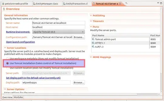 Code and error - screenshot