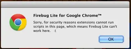 Chrome Error alert box
