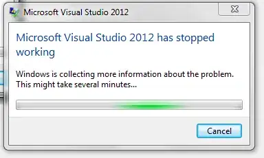 screenshot showing before button is pressed