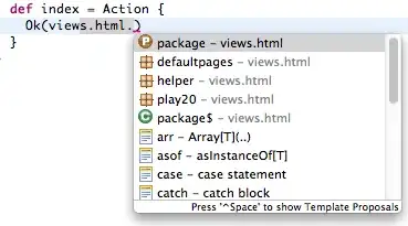 example of <code>selectedTextRange</code>