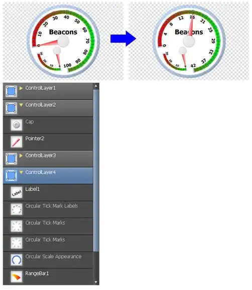Button at the bottom left of the device