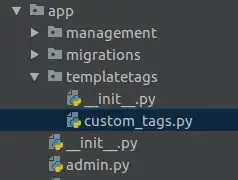 Custom tags folder structure