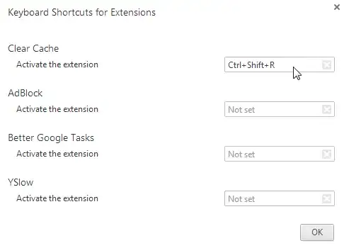 Screen shot of response