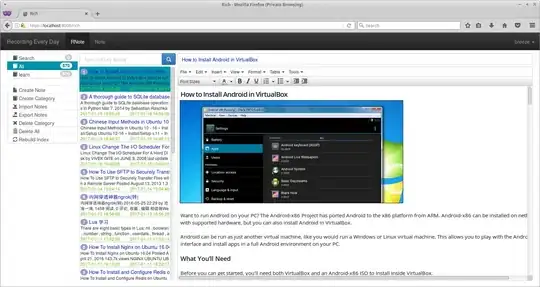 Log from selectAll()