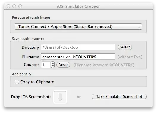 minimal working example output