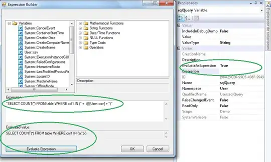 Application code in VS
