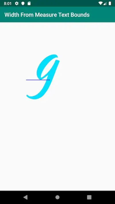 measure text bounds looks small