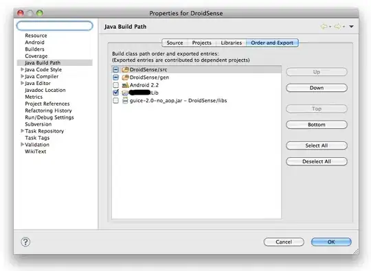 Screenshot of App Engine, Settings