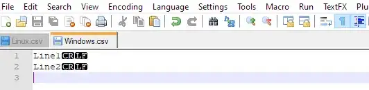 Sample data from table