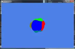 a part of QtableWidget where data is not showing up