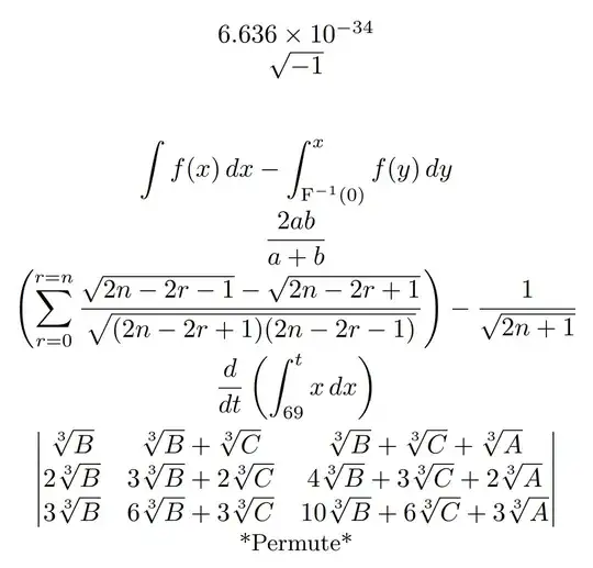 Output of the code after testing