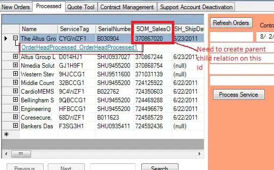 Location of prune setting