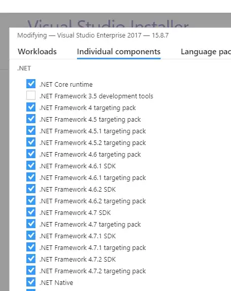 Screenshot of React Devtools profiler