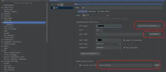 Deployment connection settings