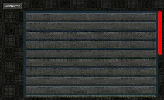 Custom red scroller handle