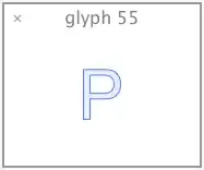 P glyph path