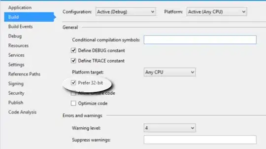 VS Project Properties Page