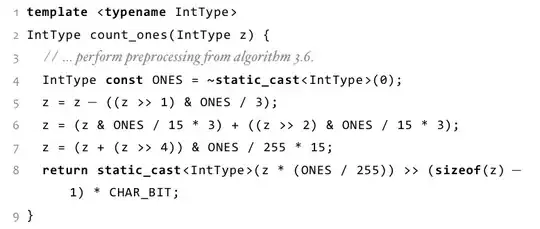 LaTeX listings example: Sideways addition