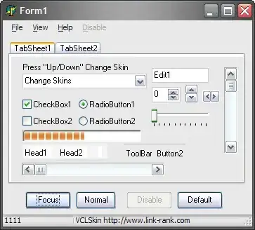 Screen cap showing gradient in app bar