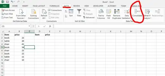 screenshot of output