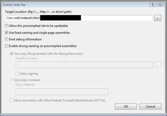 Long bar behind modal