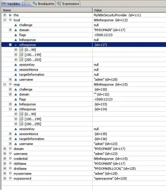 nested expander fails