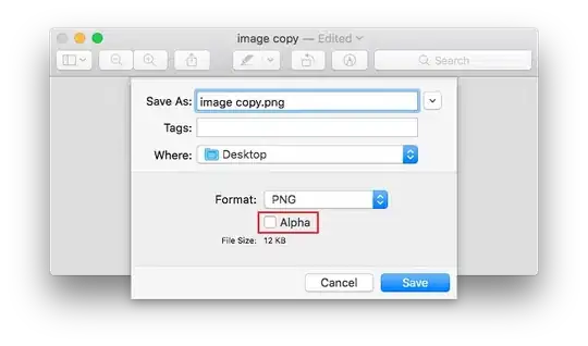 remove alpha channel