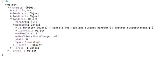 Screenshot of above table