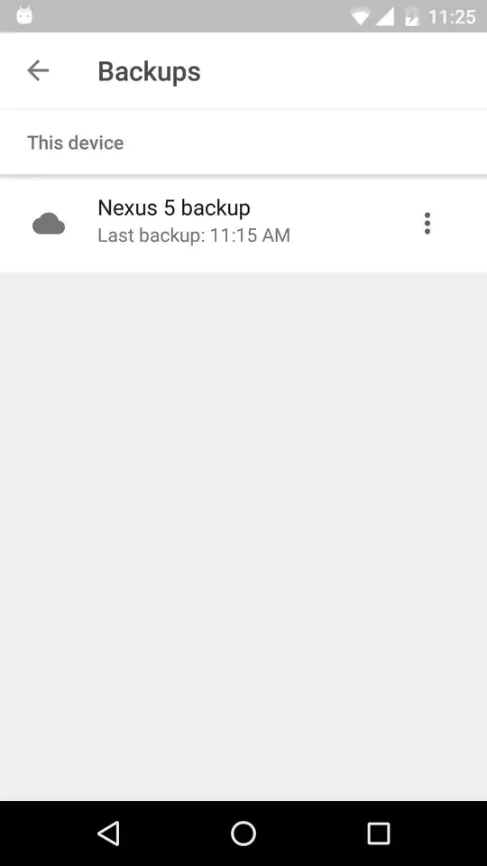 Google Drive -> Settings -> Backups