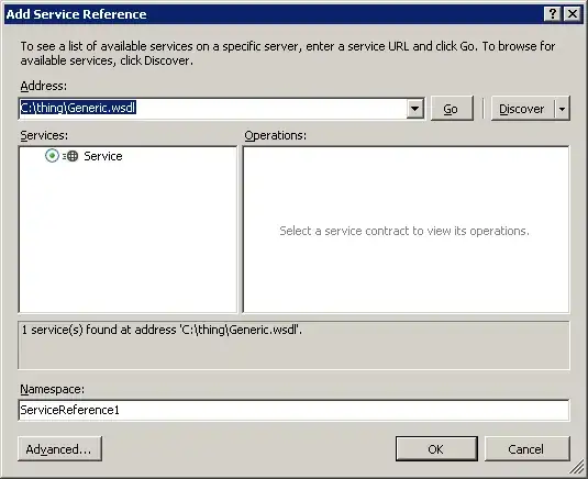 Error message from Autos window