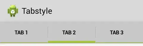 screenshot of table on R