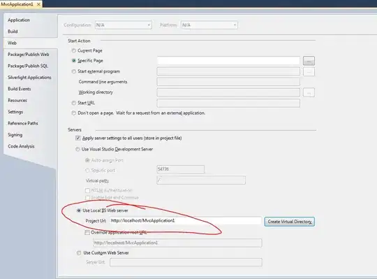 Setting Visual Studio to use local IIS web server
