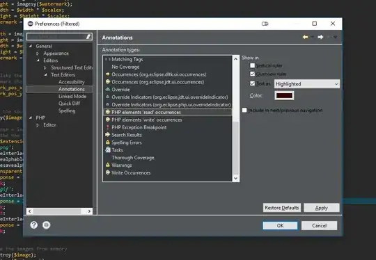 Change Highlighted text colour in Eclips with PHP