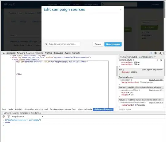 screenshot showing memory usage