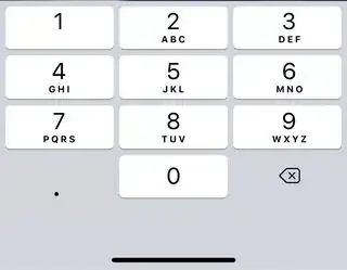 keyboard with period on ios