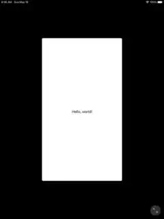 iPad in portrait mode