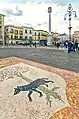 Piazza Sant’Oronzo, mit der  Säule des Hl. Oronzo