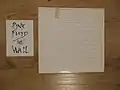 Vorderseite der originalen Doppel-LP mit unbenutztem Schriftzugaufkleber