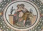 Detail des Mosaiks im Cubiculum