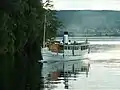 Engelbrekt auf dem Österdalälven-Fluss nach Leksand