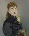 Édouard Manet:Méry Laurent mit Hündchen, 1882