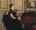Mme Manet am Flügel