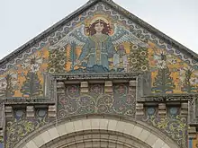 Saint-Étienne  Kirche in Briare (Frankreich) (1895). Mosaik Dekorationen.