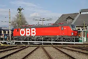 1293 001 auf der Drehscheibe in Knittelfeld