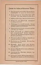 Programm der Österreichischen Bibliothek, hrsg. durch Hugo von Hofmannsthal, S. 1 und Rückseite